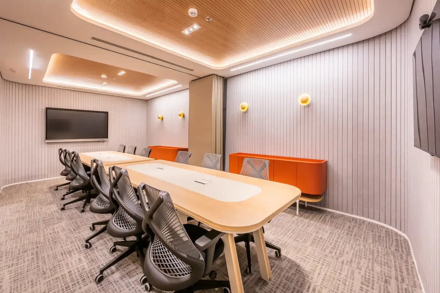 Sala de reunião pronta para uso