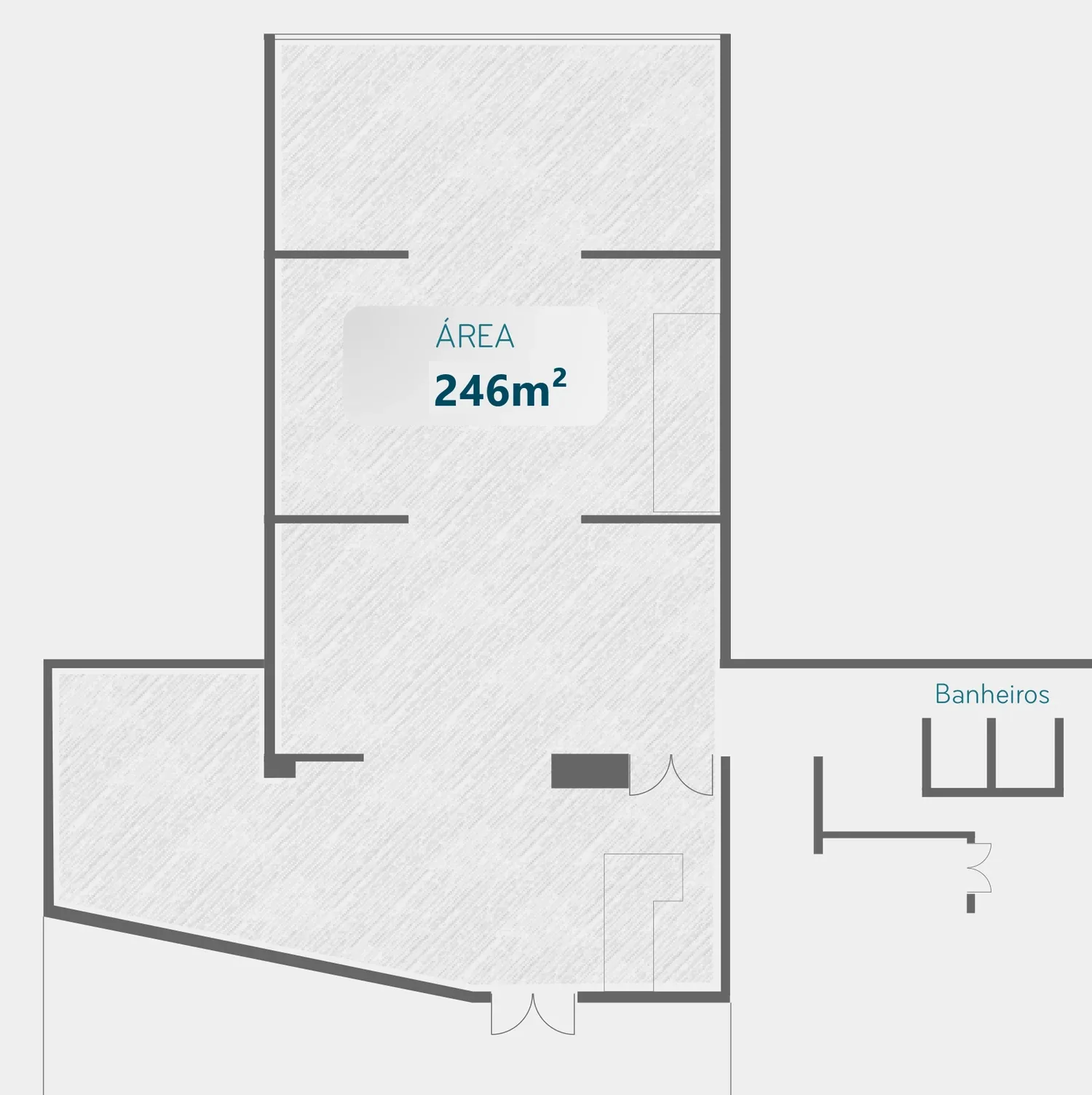 Planta do espaço Pérgola