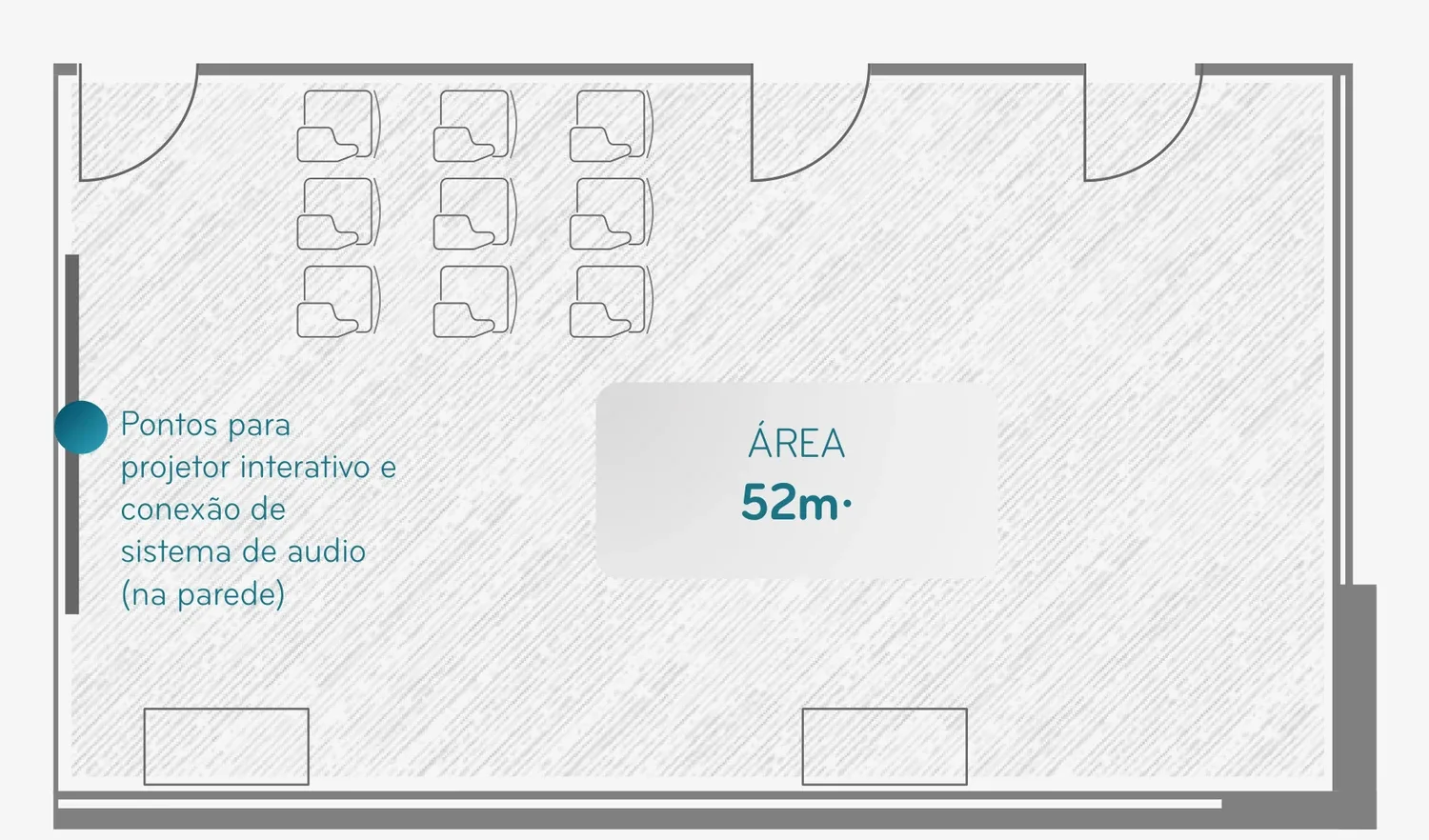 Planta do espaço Sala Transformação
